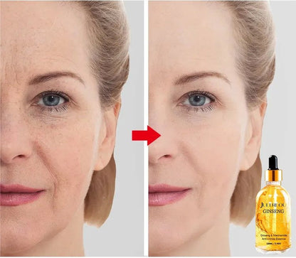 RESULTADOS VISIBLES EN SOLO 2 SEMANAS: GINSENGLY™ SERUM ANTIEDAD DÍA Y NOCHE PARA UNA PIEL JOVEN Y RADIANTE